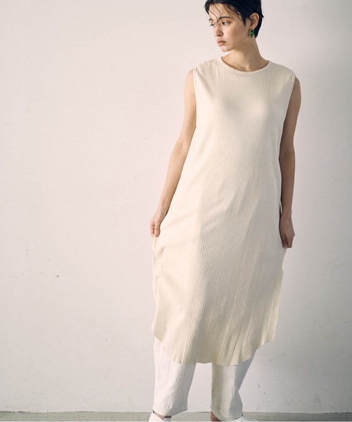 SEA（シー）の「ランダムリブスリーブレスドレス（ワンピース）」 - WEAR
