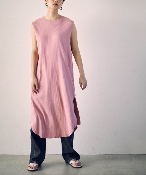 SEA（シー）の「ランダムリブスリーブレスドレス（ワンピース）」 - WEAR