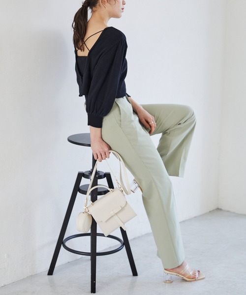 Heather(ヘザー)の「ワッフルカットソー&リブキャミソールSET(7分袖) 942103(Tシャツ/カットソー・レディース・ホワイト/ブラック/ブルー・FREE)」の12枚目の写真