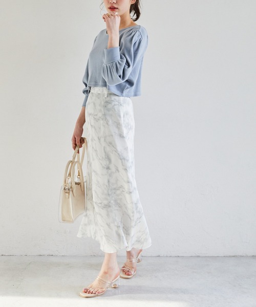 Heather(ヘザー)の「ワッフルカットソー&リブキャミソールSET(7分袖) 942103(Tシャツ/カットソー・レディース・ホワイト/ブラック/ブルー・FREE)」の20枚目の写真