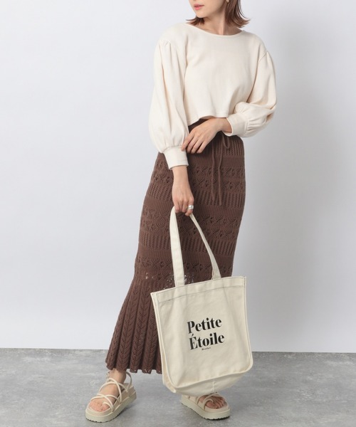 Heather(ヘザー)の「ワッフルカットソー&リブキャミソールSET(7分袖) 942103(Tシャツ/カットソー・レディース・ホワイト/ブラック/ブルー・FREE)」の8枚目の写真