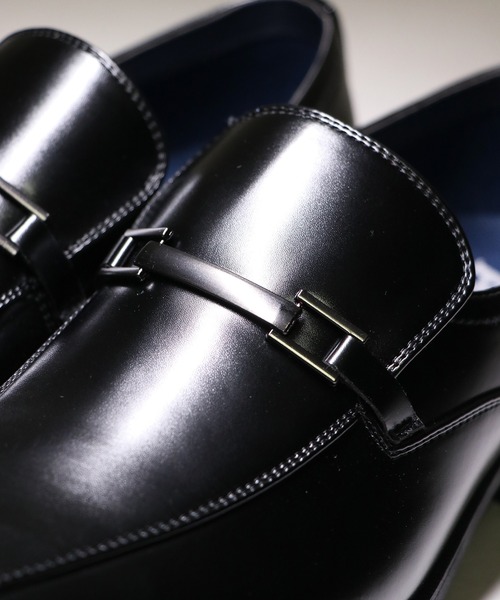 AAA+（サンエープラス）の「AAA+ ブロックヒール 超軽量ビットスワールモカシン（モカシン/デッキシューズ・メンズ・キャメル/ブラック・40/41/42/46/39/45/43/44）」の6枚目の写真