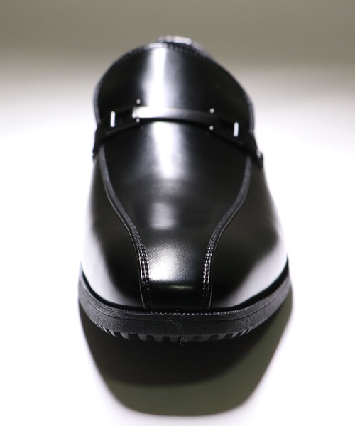 AAA+（サンエープラス）の「AAA+ ブロックヒール 超軽量ビットスワールモカシン（モカシン/デッキシューズ・メンズ・キャメル/ブラック・40/41/42/46/39/45/43/44）」の5枚目の写真