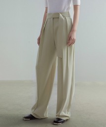 UNSPOKEN | 【UNSPOKEN】Center crease tuck slacks UC21K005(スラックス)