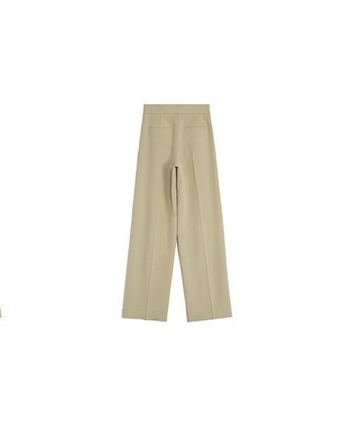 UNSPOKEN（アンスポクン）の「【UNSPOKEN】Center crease tuck slacks UC21K005（スラックス・レディース・ブラック/ライトグリーン・S/L/M）」の22枚目の写真
