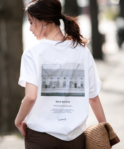 Andemiu(アンデミュウ)の「CAPSULEフォトTシャツ946914(Tシャツ/カットソー・レディース・ホワイト/ホワイト系その他2/ホワイト系その他3/ホワイト系その他4・FREE)」の4枚目の写真