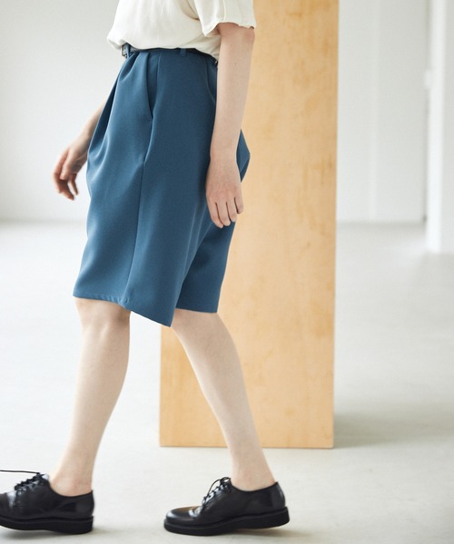 EMMA CLOTHES（エマクローズ）の「ルーズシルエットイージーワイドショーツ EMMA CLOTHES（その他パンツ・メンズ・ブルー/グリーン系その他/グレイッシュベージュ・M/L）」の21枚目の写真