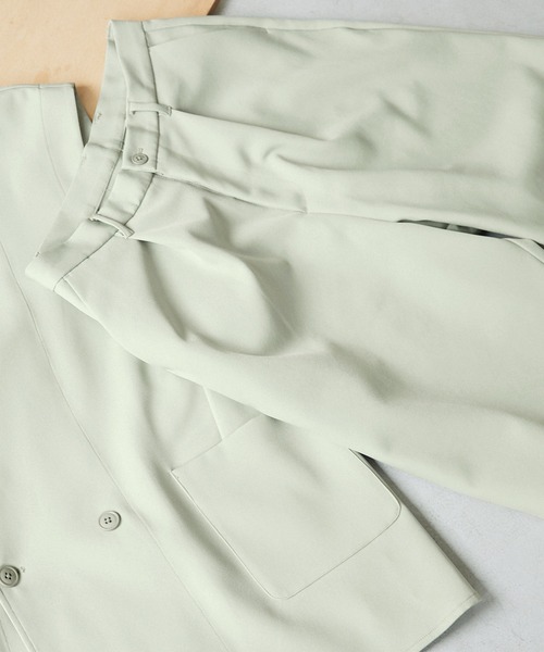 EMMA CLOTHES（エマクローズ）の「ルーズシルエットイージーワイドショーツ EMMA CLOTHES（その他パンツ・メンズ・ブルー/グリーン系その他/グレイッシュベージュ・M/L）」の13枚目の写真