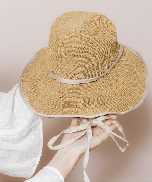 flower（フラワー）の「ブリージーラインハット（ハット・レディース・アイボリー・FREE）」の4枚目の写真