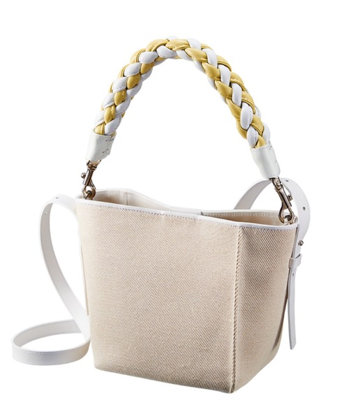 Epoi(エポイ)の「'02 canvas ゼロニ キャンバス キューブ2WAYショルダーバッグ(ショルダーバッグ・レディース・ホワイト/ブラック・FREE)」の7枚目の写真