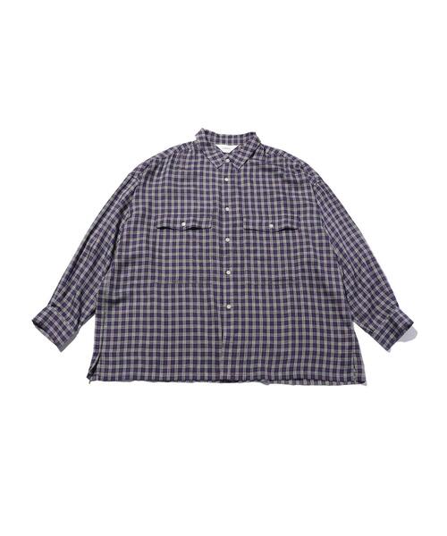 wonderland(ワンダーランド)の「<wonderland> CHECK SHIRT/シャツ(シャツ/ブラウス・メンズ・パープル/ネイビー・1/0)」の1枚目の写真