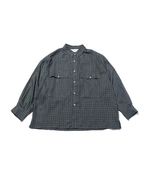 wonderland(ワンダーランド)の「<wonderland> CHECK SHIRT/シャツ(シャツ/ブラウス・メンズ・パープル/ネイビー・1/0)」の6枚目の写真