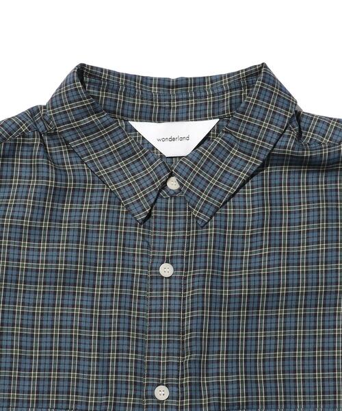 wonderland(ワンダーランド)の「<wonderland> CHECK SHIRT/シャツ(シャツ/ブラウス・メンズ・パープル/ネイビー・1/0)」の8枚目の写真