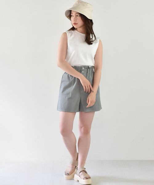 ems excite(エムズエキサイト)の「【セットアイテム】シャーリングニットSET(ニット/セーター・レディース・ブルー/アイボリー/ブラウン・FREE)」の5枚目の写真