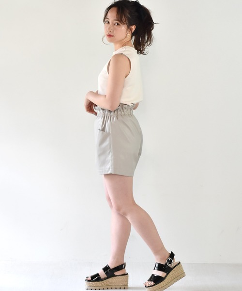 ems excite(エムズエキサイト)の「【セットアイテム】シャーリングニットSET(ニット/セーター・レディース・ブルー/アイボリー/ブラウン・FREE)」の10枚目の写真