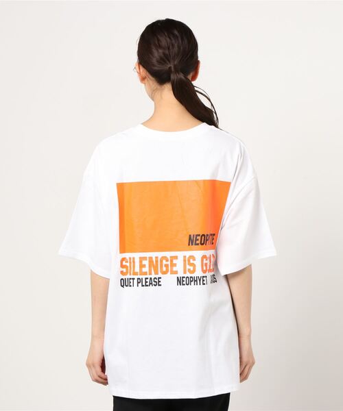 Figments(フィグメンツ)の「NEOPHYTEロゴTシャツ(Tシャツ/カットソー・レディース・ホワイト/ブラック/スミクロ・FREE)」の7枚目の写真