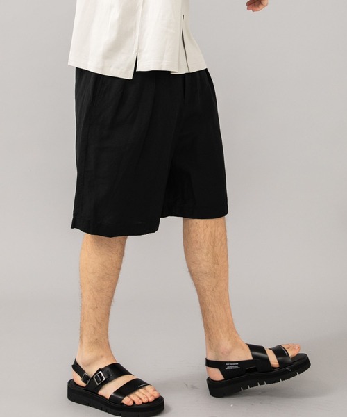 marka（マーカ）の「【marka】EX.2TUCK SHORTS（その他パンツ・メンズ・ブラック・1）」の4枚目の写真