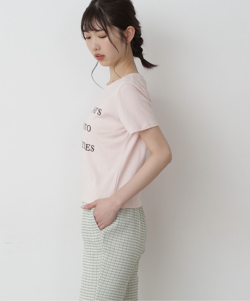 FREE'S MART（フリーズマート）の「◆フロッキーロゴチビＴシャツ（Tシャツ/カットソー・レディース・ブラック/ホワイト/ピンク・FREE）」の4枚目の写真