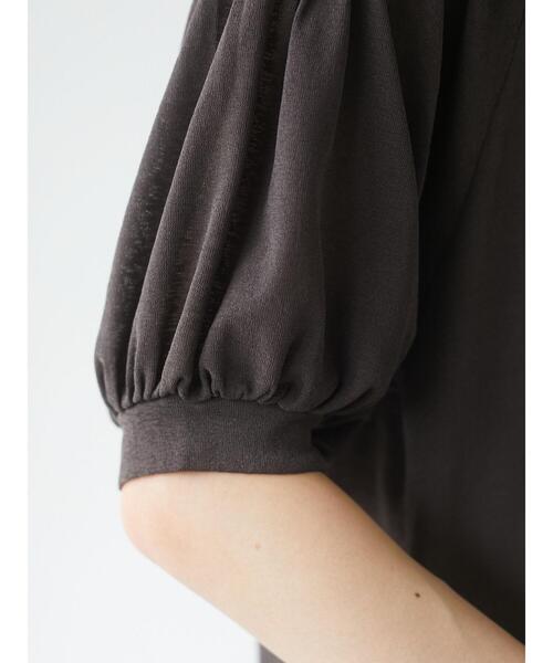 Green　Parks（グリーンパークス）の「後ろリボンカットプルオーバー＊（Tシャツ/カットソー・レディース・ブルー/ライトブラウン/ダークグレー・FREE）」の9枚目の写真