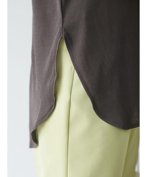 Green　Parks（グリーンパークス）の「後ろリボンカットプルオーバー＊（Tシャツ/カットソー・レディース・ブルー/ライトブラウン/ダークグレー・FREE）」の10枚目の写真