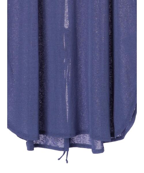 Green　Parks（グリーンパークス）の「後ろリボンカットプルオーバー＊（Tシャツ/カットソー・レディース・ブルー/ライトブラウン/ダークグレー・FREE）」の18枚目の写真