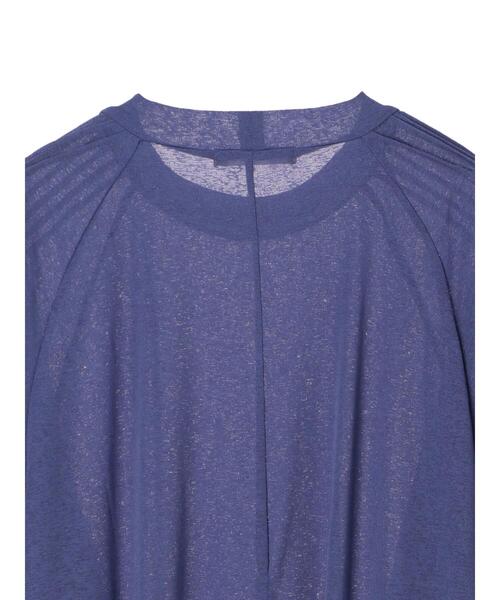 Green　Parks（グリーンパークス）の「後ろリボンカットプルオーバー＊（Tシャツ/カットソー・レディース・ブルー/ライトブラウン/ダークグレー・FREE）」の19枚目の写真