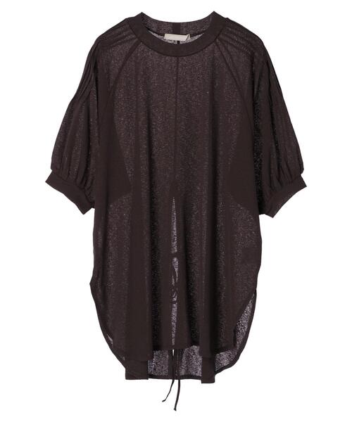 Green　Parks（グリーンパークス）の「後ろリボンカットプルオーバー＊（Tシャツ/カットソー・レディース・ブルー/ライトブラウン/ダークグレー・FREE）」の20枚目の写真