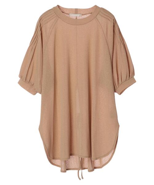 Green　Parks（グリーンパークス）の「後ろリボンカットプルオーバー＊（Tシャツ/カットソー・レディース・ブルー/ライトブラウン/ダークグレー・FREE）」の21枚目の写真