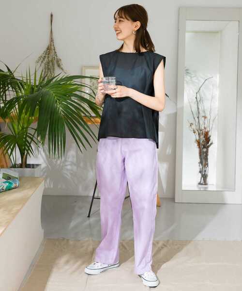 ITEMS URBANRESEARCH（アイテムズ アーバンリサーチ）の「プリーツシアーブラウス（シャツ/ブラウス・レディース・オフホワイト/ブルー系その他/ブルー・FREE）」の18枚目の写真