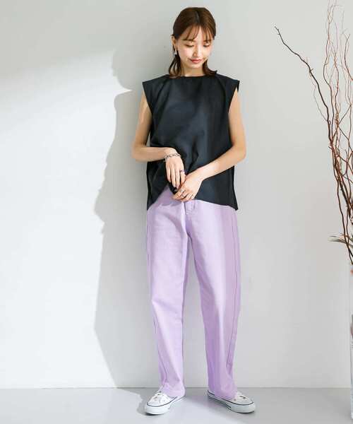 ITEMS URBANRESEARCH（アイテムズ アーバンリサーチ）の「プリーツシアーブラウス（シャツ/ブラウス・レディース・オフホワイト/ブルー系その他/ブルー・FREE）」の5枚目の写真