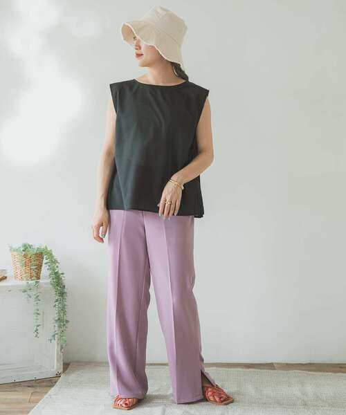 ITEMS URBANRESEARCH（アイテムズ アーバンリサーチ）の「プリーツシアーブラウス（シャツ/ブラウス・レディース・オフホワイト/ブルー系その他/ブルー・FREE）」の13枚目の写真