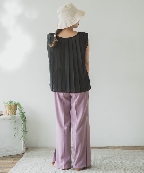 ITEMS URBANRESEARCH（アイテムズ アーバンリサーチ）の「プリーツシアーブラウス（シャツ/ブラウス・レディース・オフホワイト/ブルー系その他/ブルー・FREE）」の22枚目の写真