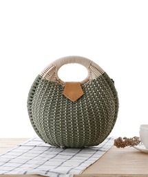 グリーン かごバッグ ZARA ザラ かごバッグ ハンドバッグ グリーン - メルカリ