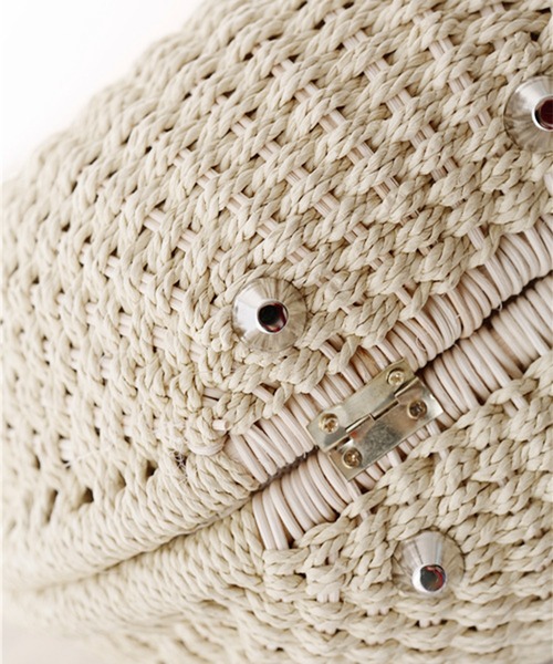 aimoha(アイモハ)の「貝殻夏かごバッグ (SS)(かごバッグ・レディース・ブラウン/カーキ/ホワイト/オフホワイト/モカ・FREE)」の20枚目の写真