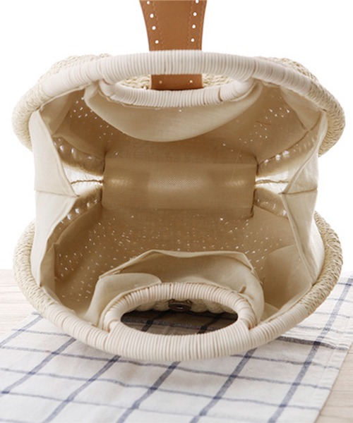 aimoha(アイモハ)の「貝殻夏かごバッグ (SS)(かごバッグ・レディース・ブラウン/カーキ/ホワイト/オフホワイト/モカ・FREE)」の21枚目の写真