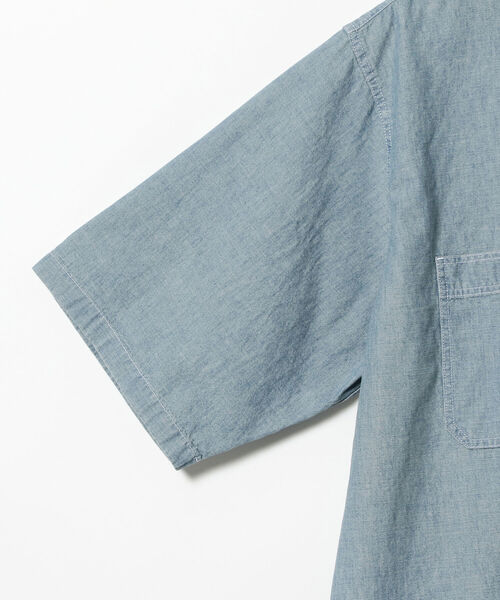 BEAMS（ビームス）の「BEAMS /シャンブレー ワーク イージーシャツ（シャツ/ブラウス・メンズ・サックスブルー/ブルー・MEDIUM/X-LARGE/SMALL/LARGE）」の5枚目の写真