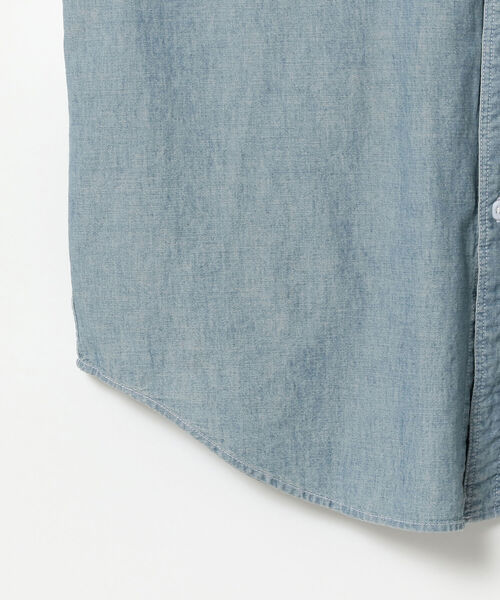 BEAMS（ビームス）の「BEAMS /シャンブレー ワーク イージーシャツ（シャツ/ブラウス・メンズ・サックスブルー/ブルー・MEDIUM/X-LARGE/SMALL/LARGE）」の6枚目の写真