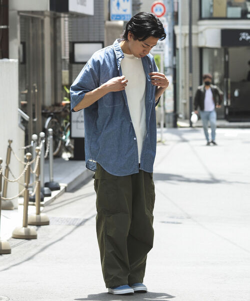 BEAMS（ビームス）の「BEAMS /シャンブレー ワーク イージーシャツ（シャツ/ブラウス・メンズ・サックスブルー/ブルー・MEDIUM/X-LARGE/SMALL/LARGE）」の12枚目の写真