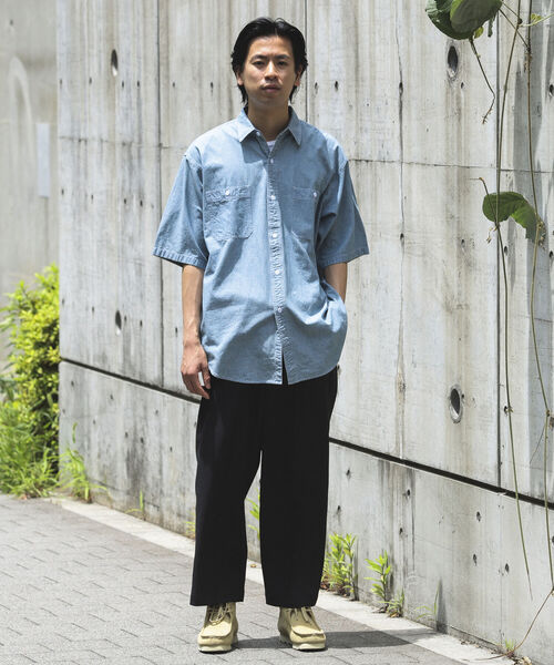 BEAMS（ビームス）の「BEAMS /シャンブレー ワーク イージーシャツ（シャツ/ブラウス・メンズ・サックスブルー/ブルー・MEDIUM/X-LARGE/SMALL/LARGE）」の13枚目の写真