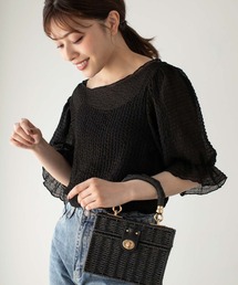 Edit Sheen | スクエア型チェーンショルダーかごバッグ(かごバッグ)