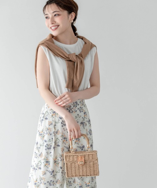 Edit Sheen（エディットシーン）の「スクエア型チェーンショルダーかごバッグ（かごバッグ・レディース・ブラック/ベージュ/アイボリー・FREE）」の13枚目の写真