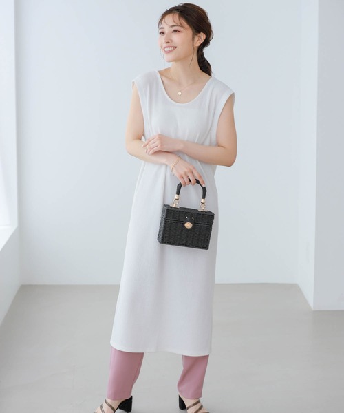 Edit Sheen（エディットシーン）の「スクエア型チェーンショルダーかごバッグ（かごバッグ・レディース・ブラック/ベージュ/アイボリー・FREE）」の22枚目の写真