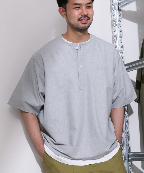 ARMY TWILL(アーミーツイル)の「【ARMY TWILL/アーミーツイル】スリーピング シャツ S/S(シャツ/ブラウス・メンズ・グレー/ネイビー/ダークグレー・LARGE/MEDIUM)」の3枚目の写真
