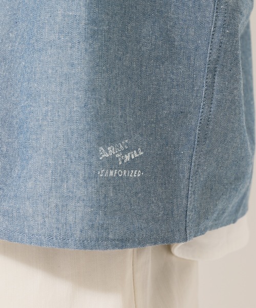 ARMY TWILL(アーミーツイル)の「【ARMY TWILL/アーミーツイル】スリーピング シャツ S/S(シャツ/ブラウス・メンズ・グレー/ネイビー/ダークグレー・LARGE/MEDIUM)」の12枚目の写真