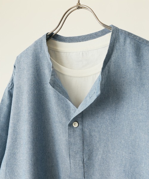 ARMY TWILL(アーミーツイル)の「【ARMY TWILL/アーミーツイル】スリーピング シャツ S/S(シャツ/ブラウス・メンズ・グレー/ネイビー/ダークグレー・LARGE/MEDIUM)」の6枚目の写真