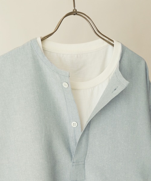 ARMY TWILL(アーミーツイル)の「【ARMY TWILL/アーミーツイル】スリーピング シャツ S/S(シャツ/ブラウス・メンズ・グレー/ネイビー/ダークグレー・LARGE/MEDIUM)」の4枚目の写真