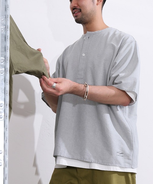ARMY TWILL(アーミーツイル)の「【ARMY TWILL/アーミーツイル】スリーピング シャツ S/S(シャツ/ブラウス・メンズ・グレー/ネイビー/ダークグレー・LARGE/MEDIUM)」の17枚目の写真