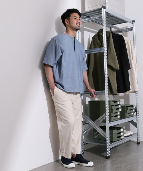 ARMY TWILL(アーミーツイル)の「【ARMY TWILL/アーミーツイル】スリーピング シャツ S/S(シャツ/ブラウス・メンズ・グレー/ネイビー/ダークグレー・LARGE/MEDIUM)」の19枚目の写真