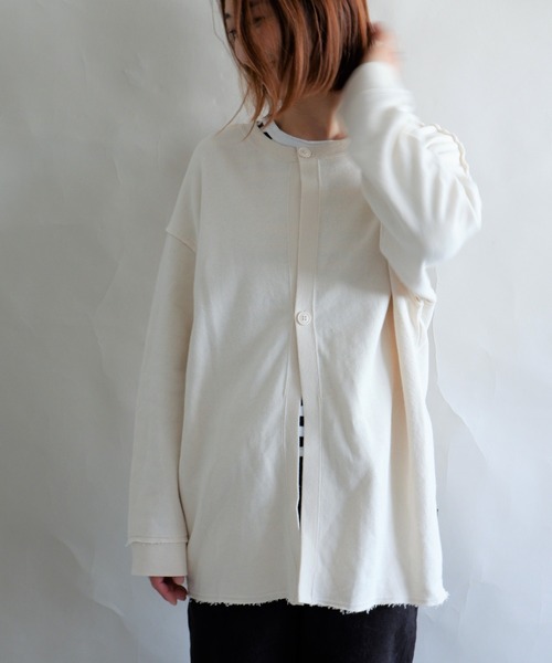 MANASTASH（マナスタッシュ）の「MANASTASH/マナスタッシュ　W's BOTH SIDES SWEAT SH　ウィメンズ　ボスサイド　スウェット（スウェット・レディース・ブラック/マルチ/テラコッタ/ナチュラル・MEDIUM）」の8枚目の写真