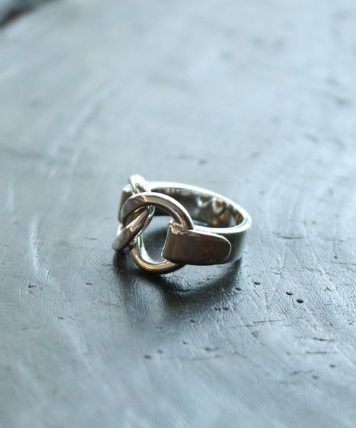 OX JEWELRY（オックスジュエリー）の「Silver Circle Ring（リング・メンズ・シルバー/ゴールド/シルバー×ゴールド・17号/19号/21号/11号/9号/13号）」の2枚目の写真